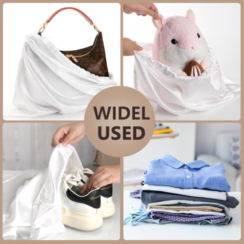 6 Pack 19.6 x 15.7 in Dust Bags for Purses and Handbags - color: 19.6x15.7 inch (silk bags)