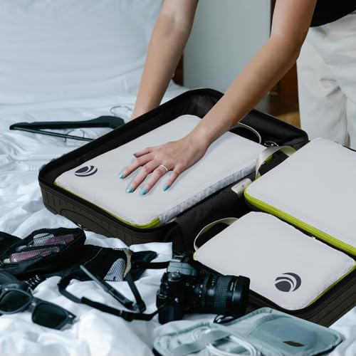 Cipway Compression Packing Cubes for Travel (3 Piece,White) - color: White, size: 3PCS