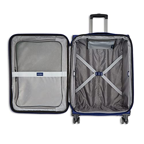 Samsonite Ascella 3.0 Softside Expandable Luggage with Spinner Wheels, CO EXP Spinner, Sapphire Blue - color: Sapphire Blue, size: Carry-on Spinner