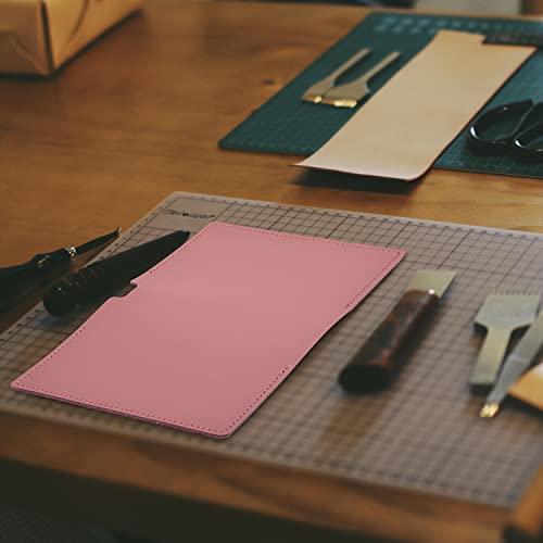 Wisdompro 2 Pack 3.5" x 5.5" Journal Cover for Field Notes Notebooks, Pink - color: Pink