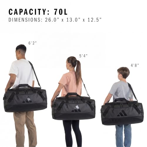 adidas Groundbreaker Hybrid Travel Backpack Duffel Bag 49L - color: Black