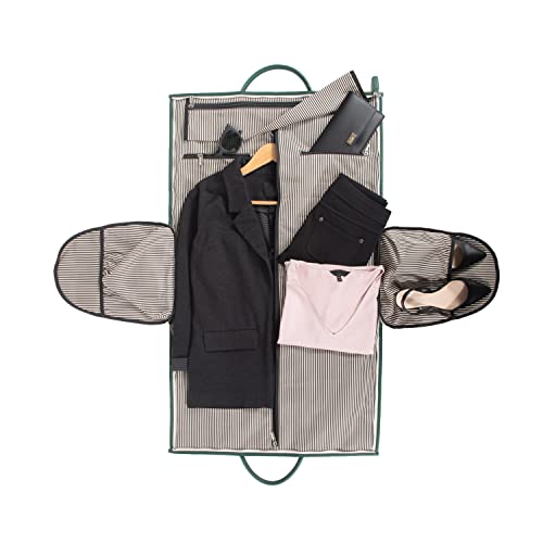 Capri 2 -n-1 Garment and Duffel Bag - Convertible, Carry-On, Travel, For Suits, Tuxedos, Dresses, and more - color: Green