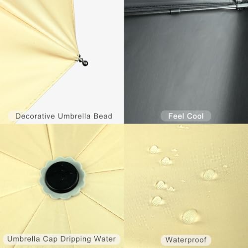Windproof Travel Umbrella Folding Compact Automatic Umbrellas for Women Men Rain Sun - color: Capybara