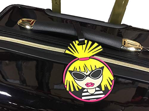 Betsey Johnson 30 Inch Checked Luggage Collection - Expandable Scratch Resistant (ABS + PC) Hardside Suitcase - Designer Lightweight Bag with 8-Rolling Spinner Wheels - color: Heart to Heart Black