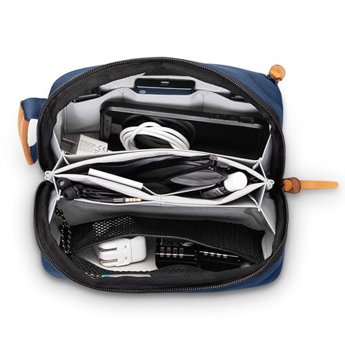 TRIPPED Travel Gear Tech Organizer Pouch for Cables and Accessories - color: Navy