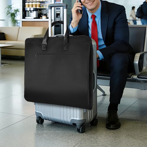 Univivi 43 Inch Garment Bags for Travel, Heavy Duty Suit Travel Bag, Black