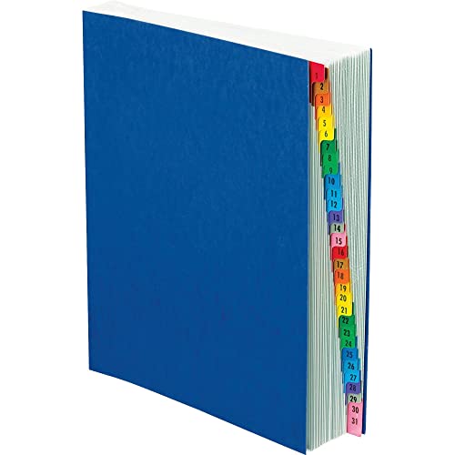 Pendaflex Expanding Desk File, Daily (1–31), Letter Size, Blue, Each (11013) (11013EE) , Black - color: Blue, style: Expanding Desk File