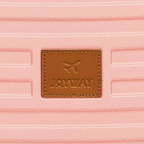 Joyway Luggage Set 7 Piece Suitcase Sets with Spinner Wheel,Hardside Expandable Travel Laggage with TSA Lock(18/20/24/28 Pink) - color: Pink brown, size: 7 Piece Set (18/20/24/28 Inch)