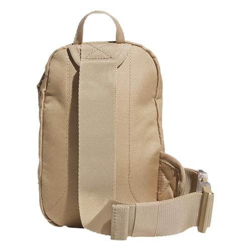 adidas Prime Mini Sling Crossbody Bag, small size for festivals and travel - color: Warm Sandstone Beige
