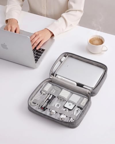 OrgaWise Electronics Travel Organizer, Two-Layer Tech Case - color: Two layer-Grey