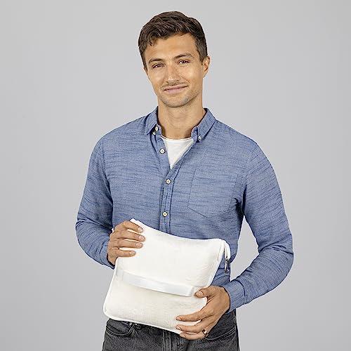 BlueHills Premium Soft Travel Blanket Pillow Combo Airplane - Ivory White - color: Ivory-1pk-t025