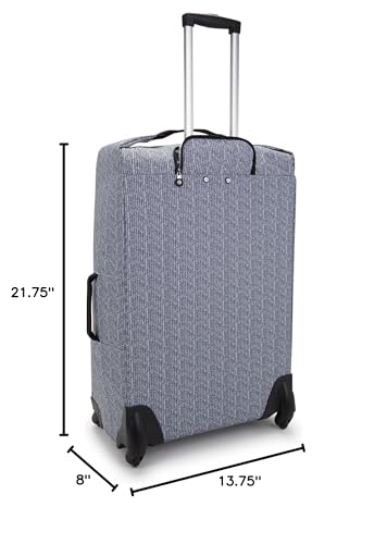 Kipling Women’s Darcey Small 22-Inch Softside Carry-On Rolling Luggage, Nylon, 360 Degree Spinning Wheels - color: Simply Chevron