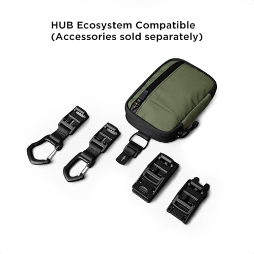 ALPAKA HUB Pouch V2 Tool Pouch Green Axoflux 210D Ripstop Nylon - color: Green Slim-Axoflux 210D