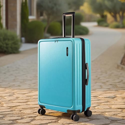 TRAVELARIM 24 Inch Checked Luggage with Spinner Wheels, Medium Suitcase | Expandable, Durable Hard-Shell, Scratch-Resistant, 360° Spinner Wheels, TSA Lock, Travel-Friendly, Teal - color: Teal, size: Medium 24-Inch Checked