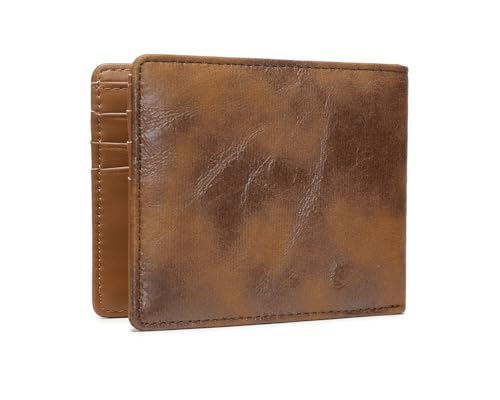 Lanyani Minimalist Fabric Wallet Bifold RFID Blocking - color: Z-Brown