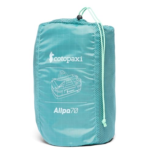 Cotopaxi Allpa 70L Getaway Duffel, Blue Spruce and Abyss - color: Blue Spruce/Abyss