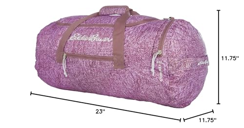 Eddie Bauer Stowaway Packable Duffel Bag| Travel | Foldable | Lightweight | Durable | Ripstop Polyester | 23" Length | 45L Capacity - Lilac - color: Lilac