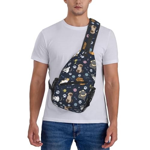Butterflies Sling Bag Crossbody Sling Backpack for Women Men Travel Hiking Daypack Chest Shoulder Bag - color: Sling611