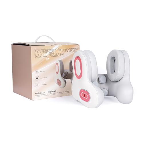 Travel Neck Support Pillow Noise Cancel Heat Vibration Massage