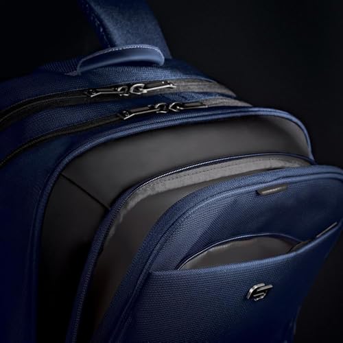 Solo New York Ambition Backpack – Stylish 17.3" Laptop Backpack with Tablet Pocket, Organizer Section, Padded Back & Straps – Perfect for Professionals & Travel (Navy) - color: Navy