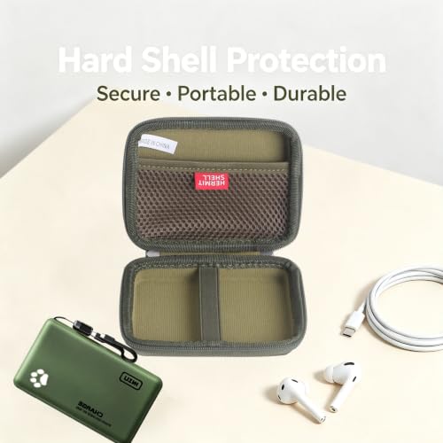 Hermitshell Hard Travel Case for INIU Portable Charger Smaller & Lighter 45W Fast Charging 10000mAh PD Power Bank Battery Pack (Only Case) (Green) - color: Green