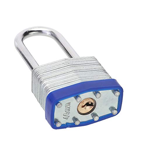 Lock, 1-9/16" (40mm) Laminated Keyed Padlocks,keyed Alike Locks, 2 inch Long Shackle Locks- Pack of 24 - color: Pack of 24 (Long)