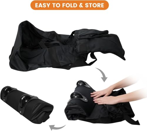 2 Pack Heavy Duty Moving Bags with Wheels, 92L Large Duffle Bag for Travel