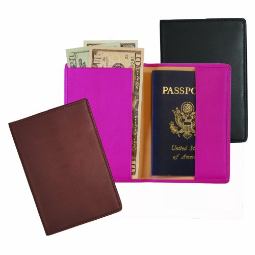 Royce Leather Rfid Blocking Passport Travel Document Organizer In Genuine Leather Packing Organizer, Tan - color: Tan
