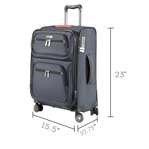 Ricardo Beverly Hills Montecito 3.0 Softside Luggage Collection Expandable Suitcases with Wheels and TSA Lock, 21 Carry-on (Graphite, 21-inch Carry-on) - color: Graphite, size: 21-inch Carry-on