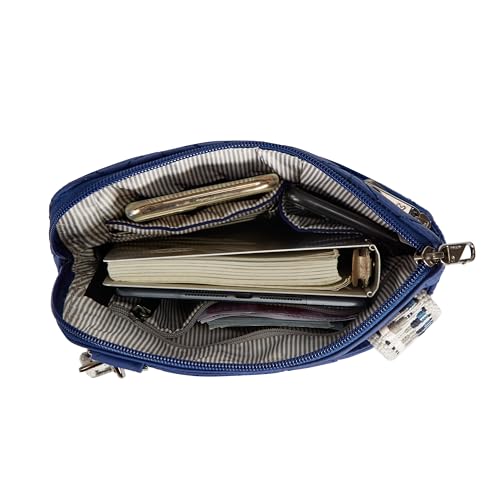 Travelon Anti-Theft Boho Slim Crossbody - color: Lush Blue