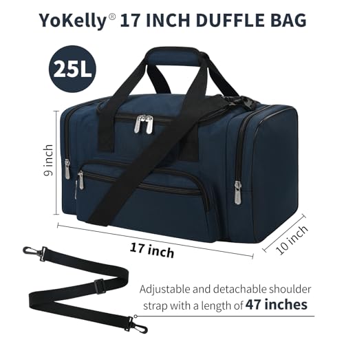 Small Duffel Bag, 17 inch, Navy - color: Navy, size: 17 inch