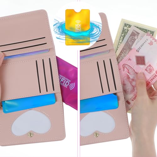 12PCS Colorful Rfid Blocking Sleeves Set, Identity Theft Protection Secure Sleeve for Credit Cards, Debit Card, Waterproof Aluminum Foil Slim Design Easily into Your Wallet
