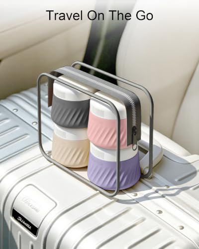 Quatish 2oz Travel Size Containers for Toiletries, 4 Pack, Dusty Pink - color: Dusty Pink, size: 2 Ounces