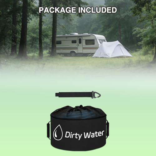 Nilight 1 Pack RV Sewer Hose Storage Bag Waterproof Black with Mesh Top - color: 1 PC, Black, size: Drawstring Mesh Top