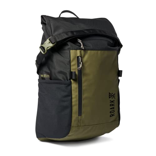 Roark Passenger 27L 2.0 Backpack, Travel Day Pack with Laptop Storage - color: Black Military