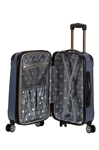 Rockland London Hardside Spinner Wheel Luggage, Blue, Carry-On 20-Inch - color: Blue, size: Carry-on 20"