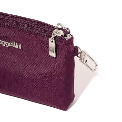 Baggallini On the Go Daily RFID Pouch - color: Mulberry