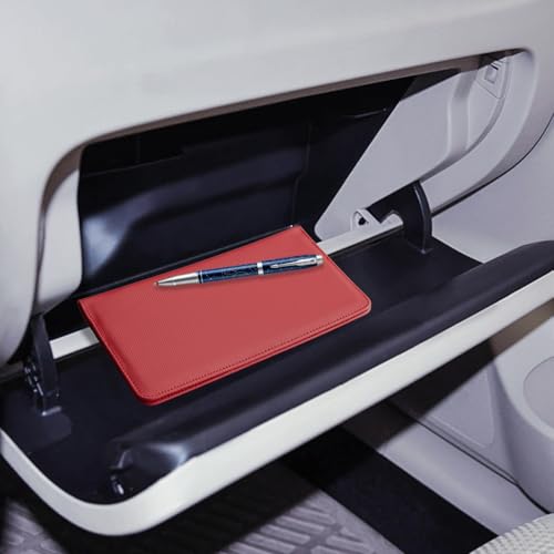 CoBak Car Registration and Insurance Holder - color: L-Carbon Red