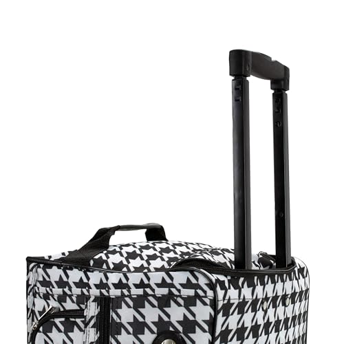 Rockland Rolling Duffel Bag, Black, 22" - color: Kensington, size: 22-Inch