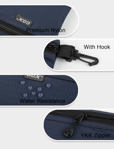 Travel Small Toiletry Bag,Storage Pouch Organizers Nylon Pouch, Zipper Bag - color: Navy Blue