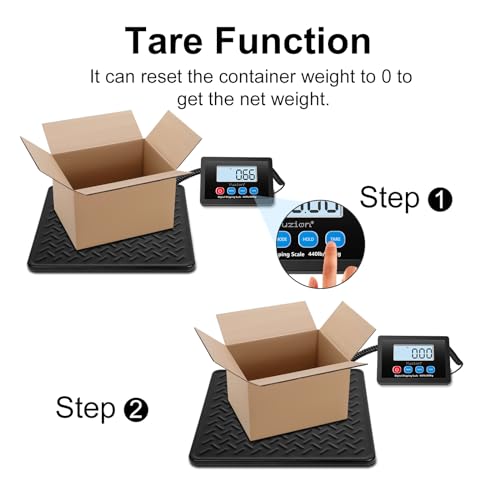 Fuzion Shipping Scale, 440LB x 10g High Accuracy Digital Postal Scale - color: Black