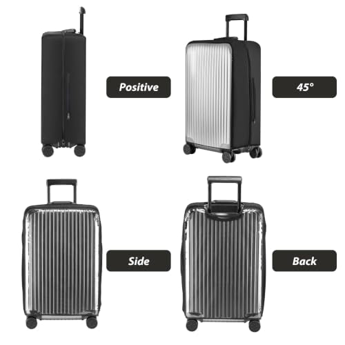 Veki Clear Luggage Covers for Suitcase TSA Approved, PVC Suitcase Cover, 34 - size: 34
