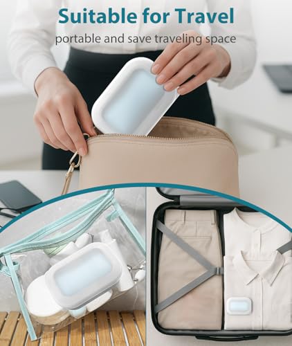 Quatish Compact Leakproof Travel Soap Case, Bar Soap Holder Travel, Grey - color: Grey, size: Regular