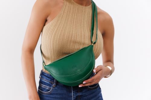 Portland Leather Goods Koala Sling Bag - Adjustable Full-Grain Leather - color: Bacalar, size: Medium
