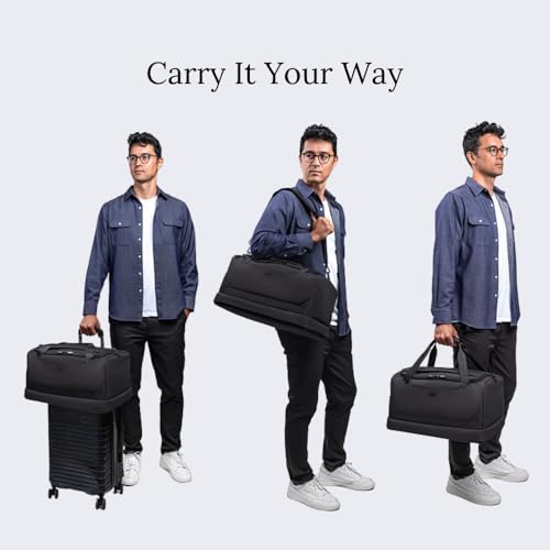 Knack Expandable Travel Duffel Bag, 35L-48L, 4-5 Day - color: Midnight Black, style: Travel Duffel