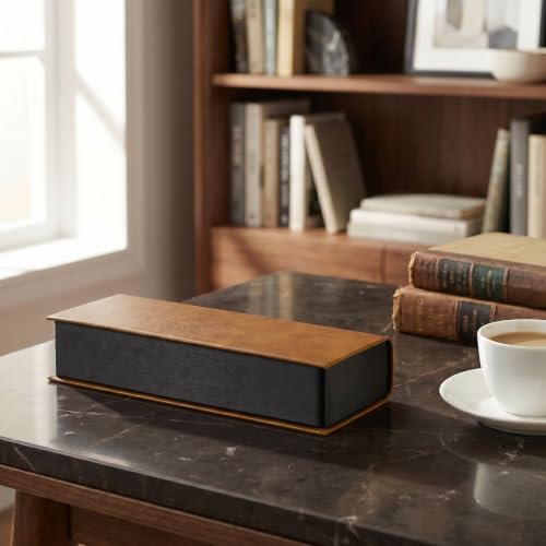 Vemiss Hard Shell Eyeglass Cases, Lightweight Portable Glasses Case for Women Men - color: F-brown