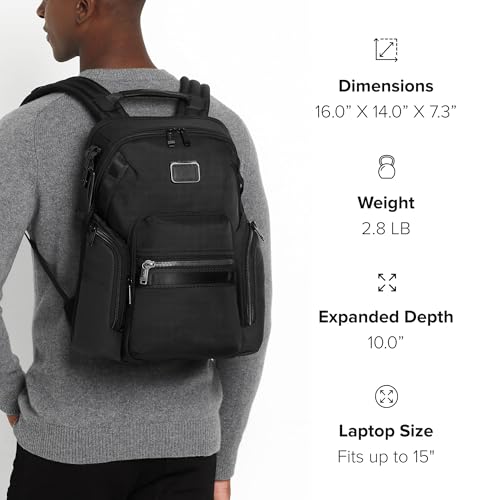TUMI Alpha Bravo Navigation Backpack, 16.0", Khaki - color: Khaki