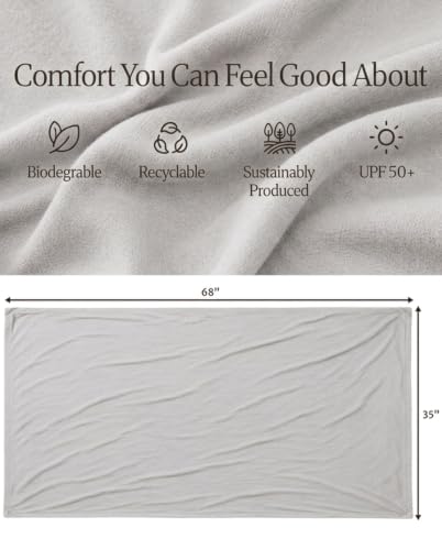 Happyluxe Pashmina Shawl Wraps for Women | USA Made Travel Scarf for Women - color: Silver Gray