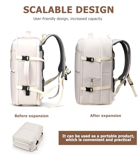 feilario 2 pcs PC Aluminum Frame Carry On Luggage Set, Cup Holder - color: 2/p set Silver zipperless (w/ laptop bag), size: 20.8"