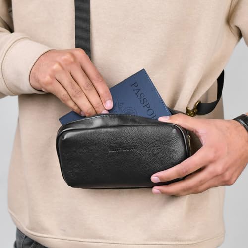 RSAquar Passport Holder for Women and Men, Blue - color: **Blue
